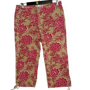 Vintage Tommy Hilfiger Y2K Floral Capri Pants Size 10